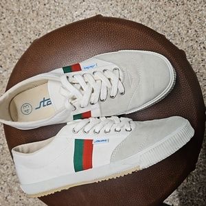 Startas Sneakers Trainers Red Green Stripe Men's Size 43 / US 9-9.5